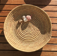 Flacher Korb aus Seegras Wasserhyazinthe mit Durchmesser 30cm #3