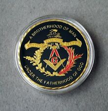 Geheimbund Medaille Freimaurer Freemason Brotherhood Of Man Winkel Zirkel Münze