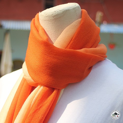 Kaschmirschal manari orange - kaschmirschal,