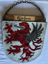 antikes Wappen Gießen Holz
