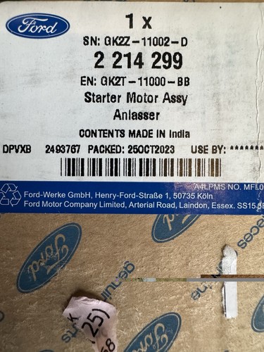 Starter anlasser ford transit - starter,