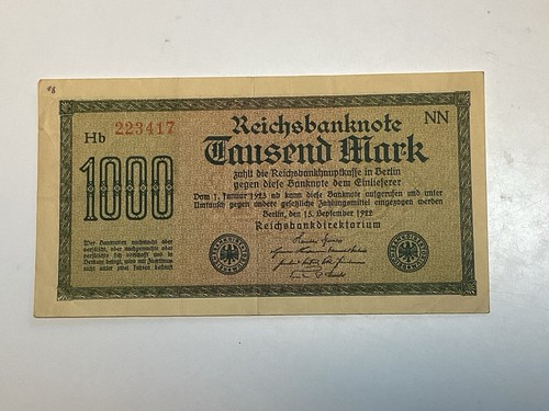 Reichsbanknote 1000 mark - 1000,