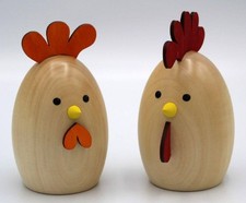 Osterdekoration Huhn & Hahn