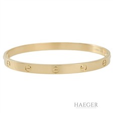 Cartier Love Armreif Gr. 21 klassisches Modell Gelbgold 750/ 18 Karat Fullset