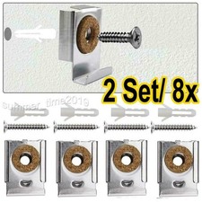 2 Satz /8x Spiegelklammern