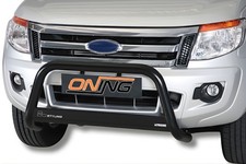 Frontbügel Edelstahl SCHWARZ für Ford Ranger 2012 - 63mm mit Gutachten
