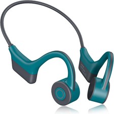 Knochenschall Kopfhörer Bone Conduction Bluetooth Kabellos Sport Headset Türkis
