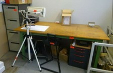 Büroschreibtisch Arbeitstisch Packtisch Werkbank Homeoffice höhenverstellbar