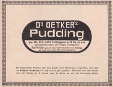 Dr. Oetker Werbung / Reklame 1910  Dr. A. Oetker -Fabrik - Bielefeld