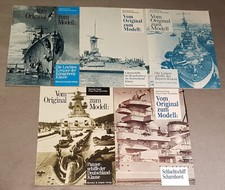 5 Hefte Vom Original zum Modell Kreuzer Linienschiffe Panzerschiffe Scharnhorst