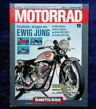  Das Motorrad 19/1989, BSA Gold Star, Gilera Saturno, Honda XBR 500 S, SRX 600