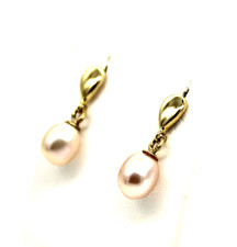 750 Gelbgold Süßwasserperle