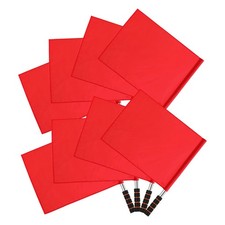  8 Pcs Schiedsrichter-Fahnen Rote Handzeichenflagge Schiedsrichterflagge