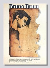 BRUNO BRUNI « Marburger Universitätsmuseum 1986 » Original Ausstellungsplakat