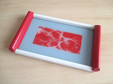 DDR, Tablett, Holz/Glas