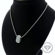 Wert 3.700,- Schlangen Kette & Brillant Anhänger 750 / 18 Kt Gold 43,5 cm xxyy