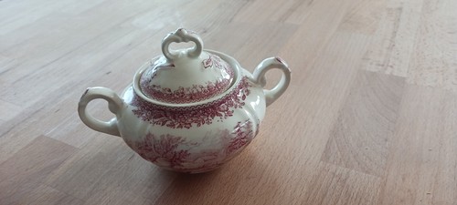 Alte zuckerdose mit deckel - zuckerdose,
