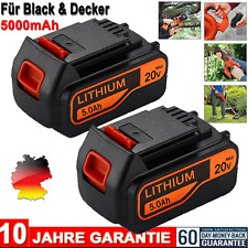 2x 5,0Ah für Black & Decker 18V Li-Ion Akku BL2018 LB2X4020 LBXR20 BL1518 BL4018
