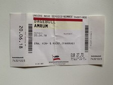 Fahrschein Fähre DAGEBÜLL  -  AMRUM 2018, Wyker Reederei