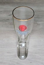Bierglas Stiefel Berliner Kindl ca.0,4 L mit Goldrand 