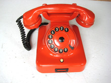 altes Bakelit Telefon W38 Rot