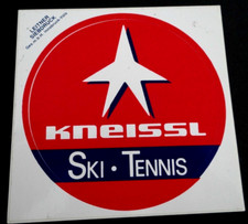 Werbe-Aufkleber Kneissl Alpin Ski Wintersport Langlauf Tennis 80er  Jahre
