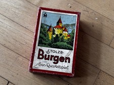 Antik Quartett „Stolze Burgen“ Hausser 1950er – komplett, Nr. 598/4