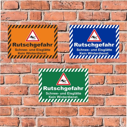 Rutschgefahr schild schnee - rutschgefahr,