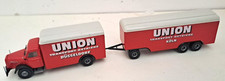 BREKINA Modellauto -LKW mit Anhänger - UNION KÖLN WERBUNG -  1:87 H0 60er Jahre