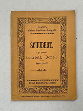 Noten. Schubert. Opus posth