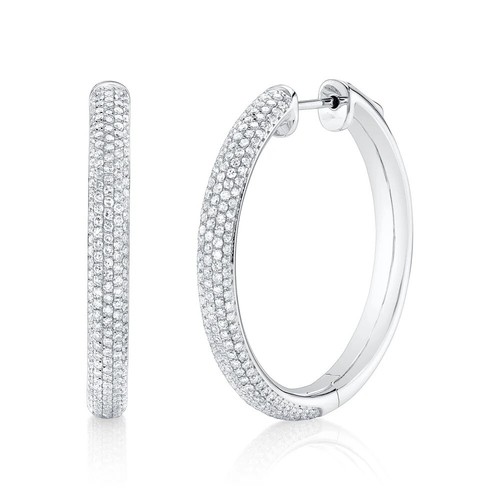 Diamant creolen - 1,00,
