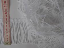 Fransenborte 8cm hoch in weiß Gardinen Franse