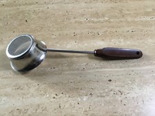 Alte Siebkelle Kelle Edelstahl 30/40er mit Bakelitgriff