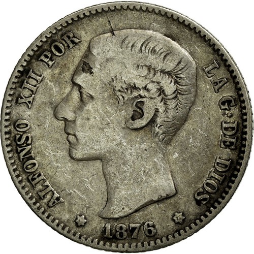 Münze spanien alfonso xii - spanien,,