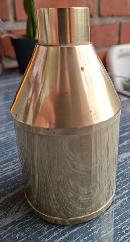 Kleine messing blumenvase - messing,