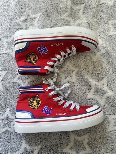 Rote college high top sneakers - college,