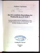 Die EG-rechtliche Beurteilung