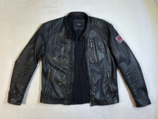 Pepe Jeans London Herren Lederjacke. Übergangsjacke Schwarz.Gr.L.Geb,NP: 199 €