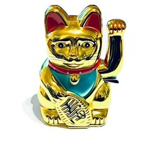 Chinesische Winkekatze Gold