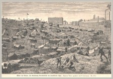 Berlin-Wedding.Kleingarten,Schrebergarten"Neu-Kamerun"Kameruner...Holzstich 1892