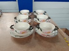 Villeroy Boch Wildrose Suppentassen Mit Unterteller Preis Pro Set Sehr Gut Erhal