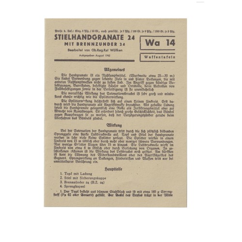 German ww2 waffentafeln die - ww2,