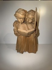 Holzfigur  singende Engel