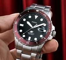 Fossil Herrenuhr Blue Dive