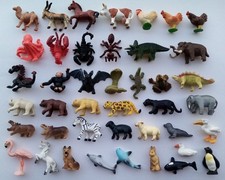 42 BULLYLAND (ODER SCHLEICH?) MINI MICRO TIERE / COLORIERT SEHR SCHÖNER ZUSTAND