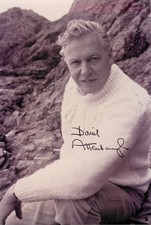 Sir David Attenborough -  - original Autogramm -  - Foto