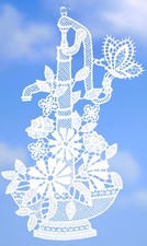 Fensterbild Weiß Plauener