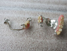 1 Paar Zahnprothesen für Oberkiefer und Unterkiefer - Gebiss - Dritte Zähne - Fe