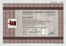 TAWAGRO WAREN HANDELS AG 1999