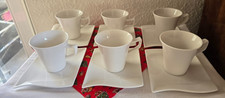 6 Kaffeetassen + 6 Unteller